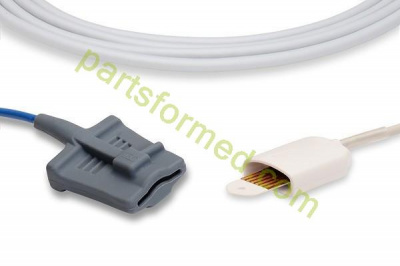 Reusable adult silicone soft tip SpO2 Sensor for Medtronic Physio-Control patient monitors