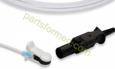 Reusable adult ear clip SpO2 Sensor for Novametrix patient monitors