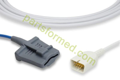 Reusable adult silicone soft tip SpO2 Sensor for Nihon Kohden patient monitors 