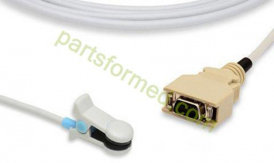 Reusable adult ear clip SpO2 Sensor for Colin/Omron patient monitors