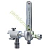 O2-Flowmeter NIST, for rail 25x10mm, without tube for Amenic. Ardo / Ameda 52.00.75A  Original