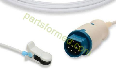 Reusable adult ear clip SpO2 Sensor for Siemens patient monitors