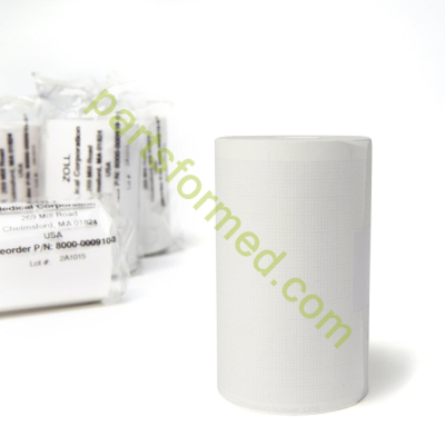 8000-000910-01 ZOLL Papel, térmico, rolo de 80 mm com grade para desfibrilador ZOLL X-Series