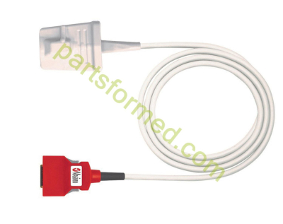 8000-0377 ZOLL สีแดง Dbi-Dc8, เซ็นเซอร์เชื่อมต่อโดยตรงแบบใช้ซ้ำได้ขนาด 8', ชุด Masimo® Rainbow สำหรับเครื่องกระตุ้นหัวใจ ZOLL X-Series