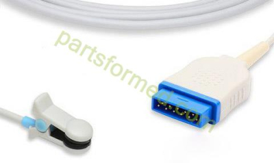Sensor de SpO2 con clip para oreja reutilizable para adultos para monitores de pacientes de GE (Masimo Tech)