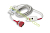 8000-0344 ZOLL Rainbow DCI-D12 Cabo/sensor de paciente reutilizável adulto para desfibrilador ZOLL X-Series