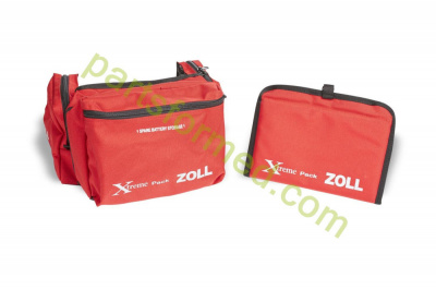 8000-0593-01 ZOLL Xtreme Pack™ I Carry Case, Soft Case with Expanded Rear and Side Pouches (Red) for defibrillator ZOLL M-Series