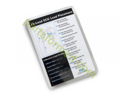 9652-0605-01 ZOLL 12-Kanal-EKG-Taschenreferenzkarten für Defibrillatoren der ZOLL ME-Serie