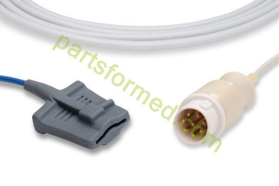 Sensore SpO2 riutilizzabile per adulti con punta morbida in silicone per monitor paziente MEK (Mek tech).