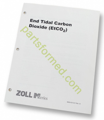 9650-0212-01  ZOLL Etco2 operator's guide insert for defibrillator ZOLL M-E-X-Series